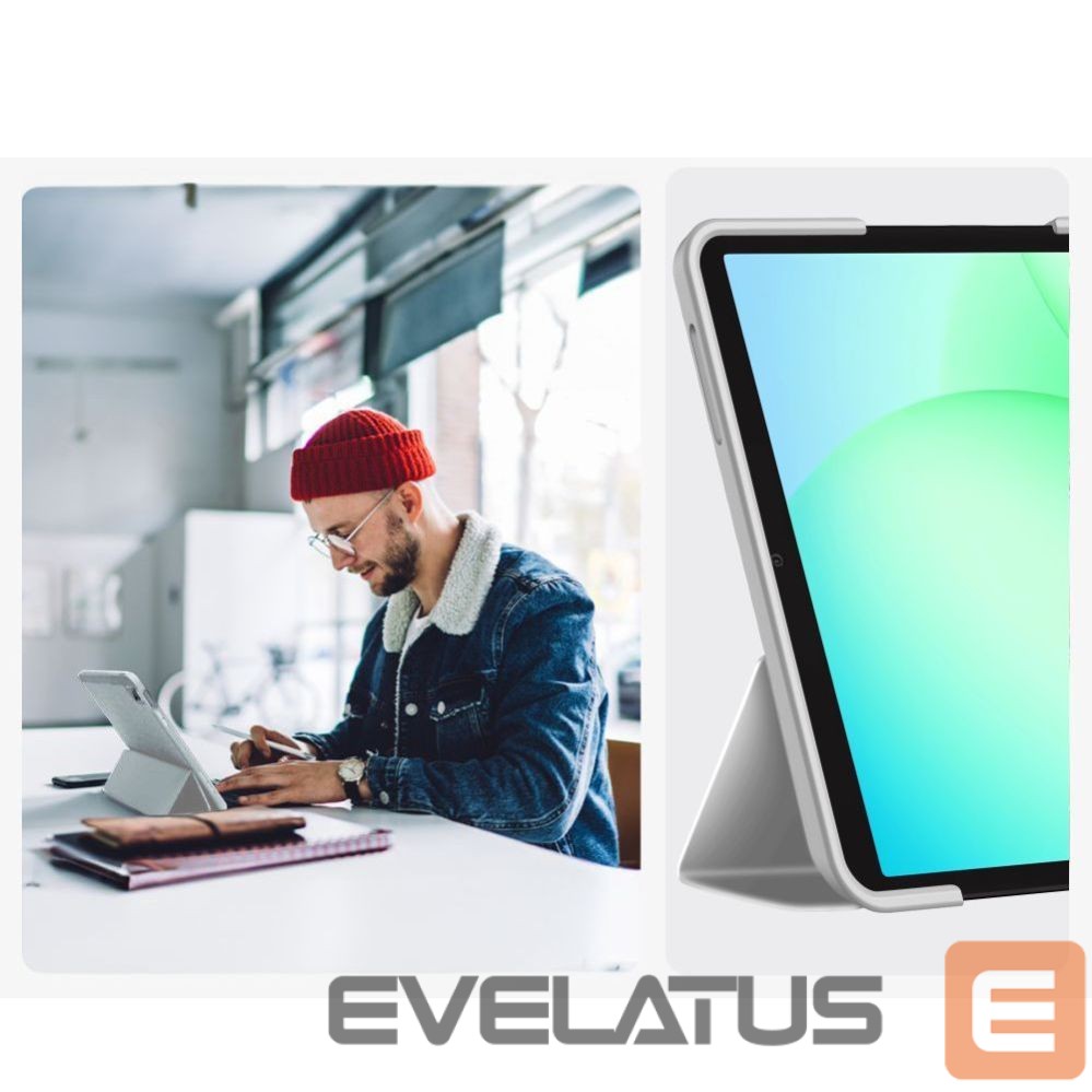 Kitos prekės Tech-Protect TechProtect SmartCase for Samsung Galaxy Tab A9+ / A11+ Plus 11.0 X210 / X215 / X216 / X230 / X235 / X236 - Gray
