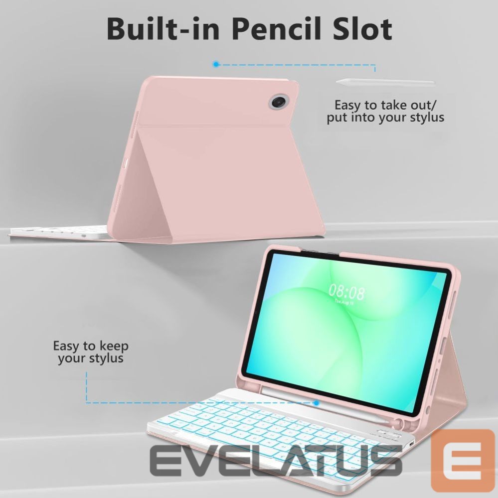 Kitos prekės Tech-Protect Tech-Protect SC Pen Case for Samsung Galaxy Tab A9+ / A11+ Plus 11.0 X210 / X215 / X216 / X230 / X235 / X236 - Pink