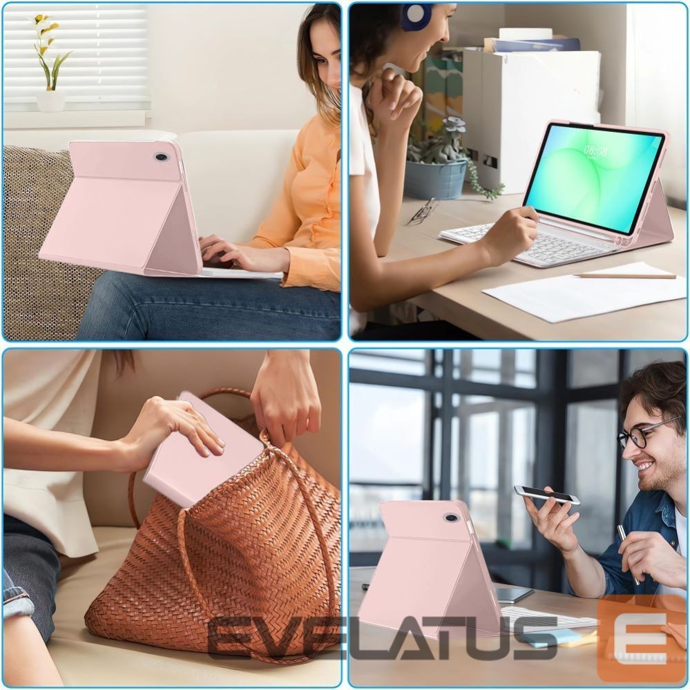 Kitos prekės Tech-Protect Tech-Protect SC Pen Case for Samsung Galaxy Tab A9+ / A11+ Plus 11.0 X210 / X215 / X216 / X230 / X235 / X236 - Pink