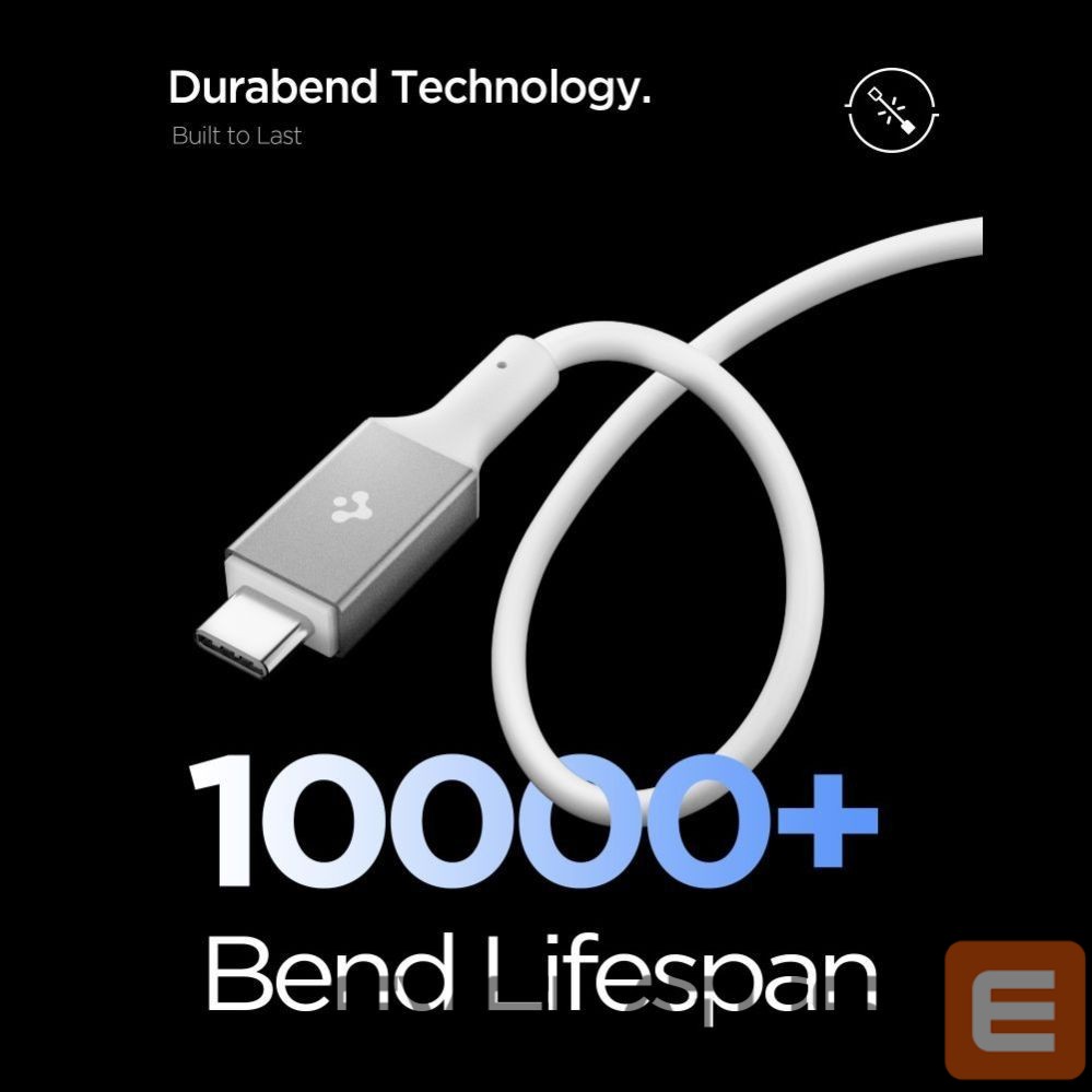 Kitos prekės Spigen Spigen EB24012CC USB-C Cable 240W 120cm - White