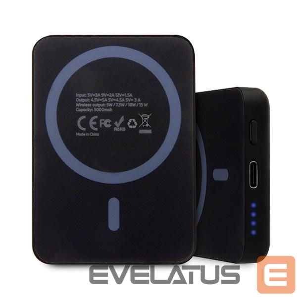 Kitos prekės BMW BMW M Collection MagSafe 15W 3000mAh Inductive Power Bank - Black