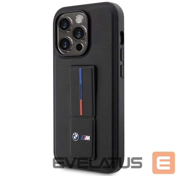 Kitos prekės BMW BMW Grip Stand Hot Stamp iPhone 14 Pro Case - Black