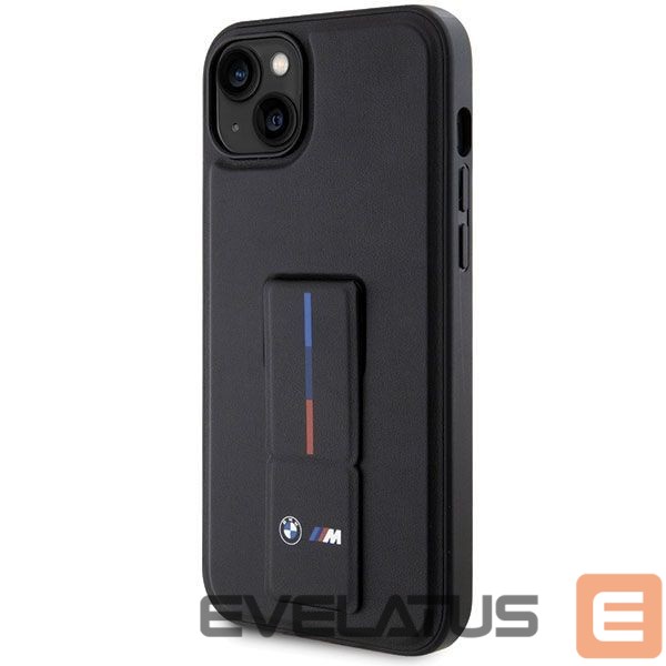 Kitos prekės BMW BMW Grip Stand Hot Stamp Case for iPhone 14 Plus / 15 Plus - Black