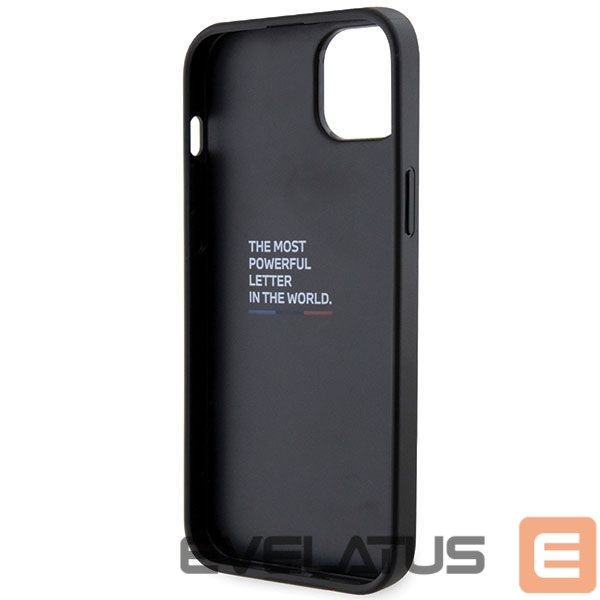 Kitos prekės BMW BMW Grip Stand Hot Stamp Case for iPhone 14 Plus / 15 Plus - Black