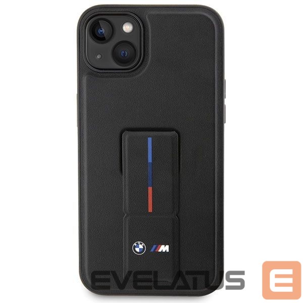 Kitos prekės BMW BMW Grip Stand Hot Stamp Case for iPhone 14 Plus / 15 Plus - Black