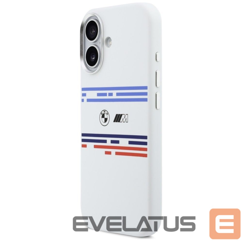 Kitos prekės BMW BMW M Silicon Horizontal Line MagSafe Case for iPhone 17 - White