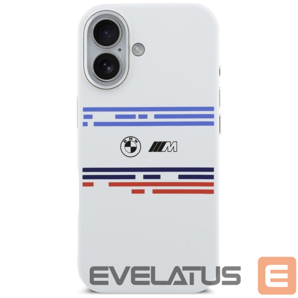 Kitos prekės BMW BMW M Silicon Horizontal Line MagSafe Case for iPhone 17 - White