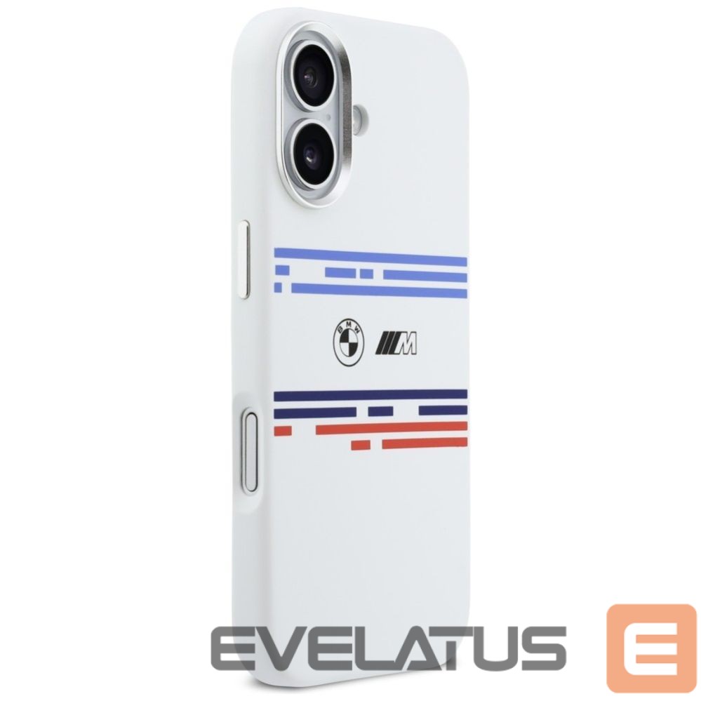 Kitos prekės BMW BMW M Silicon Horizontal Line MagSafe Case for iPhone 17 - White
