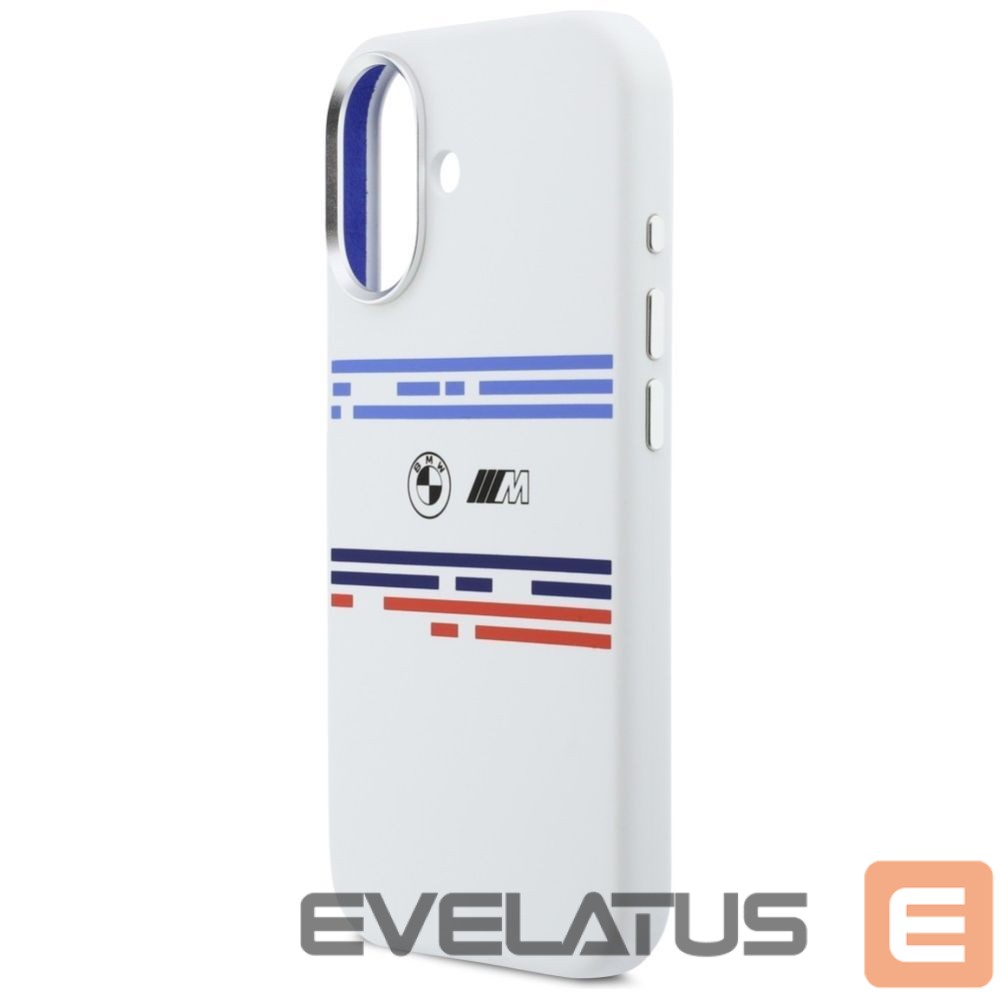 Kitos prekės BMW BMW M Silicon Horizontal Line MagSafe Case for iPhone 17 - White