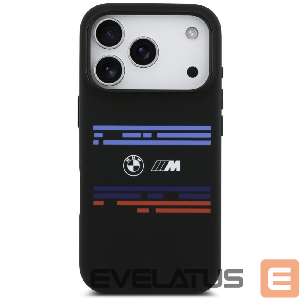 Kitos prekės BMW BMW M Silicon Horizontal Line MagSafe Case for iPhone 17 Pro - Black