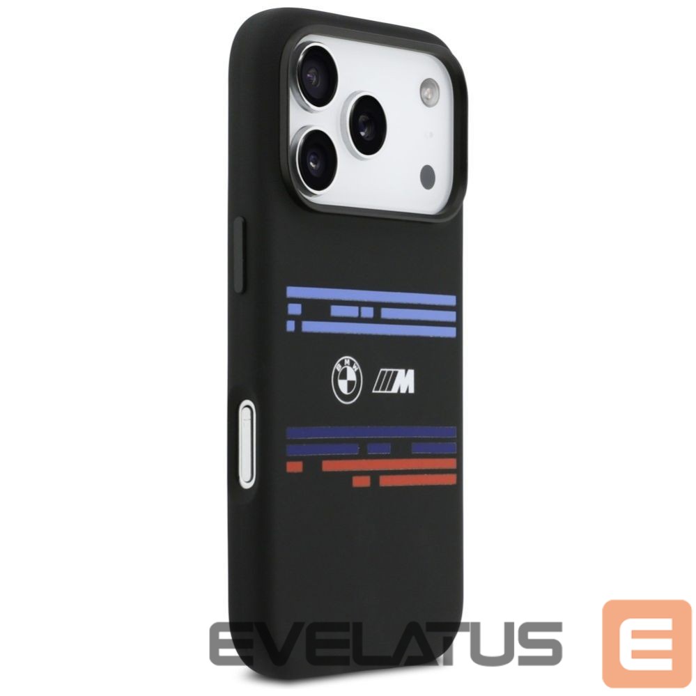 Kitos prekės BMW BMW M Silicon Horizontal Line MagSafe Case for iPhone 17 Pro - Black
