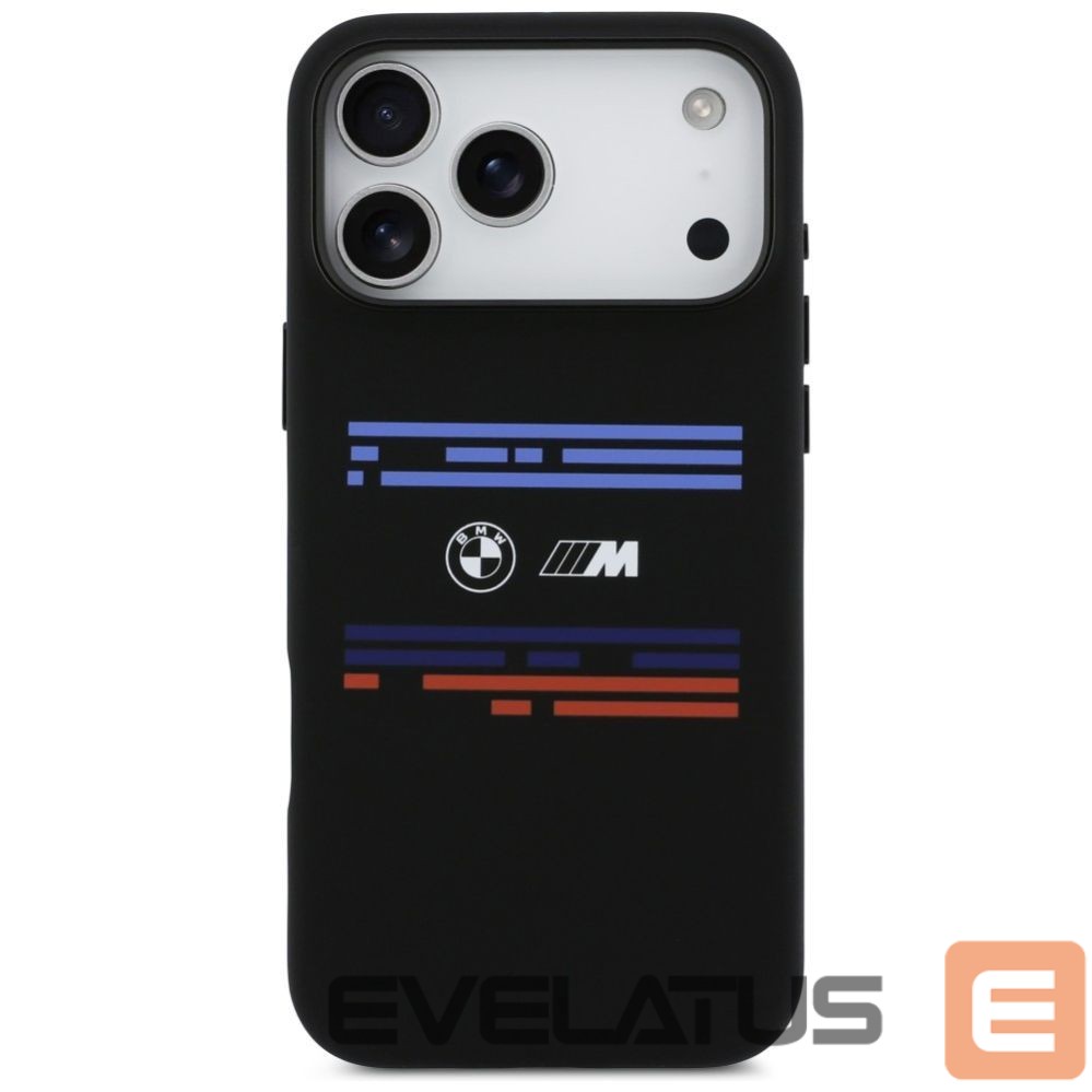 Kitos prekės BMW BMW M Silicon Horizontal Line MagSafe Case for iPhone 17 Pro Max - Black