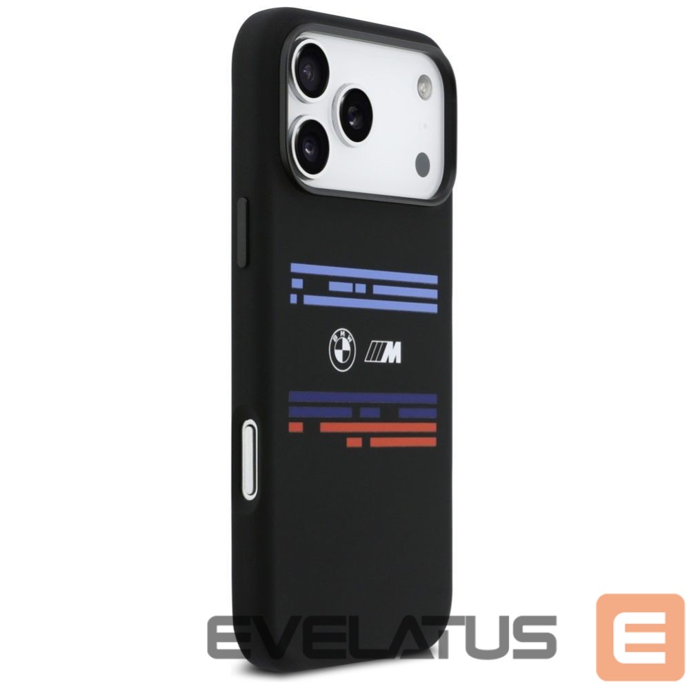 Kitos prekės BMW BMW M Silicon Horizontal Line MagSafe Case for iPhone 17 Pro Max - Black