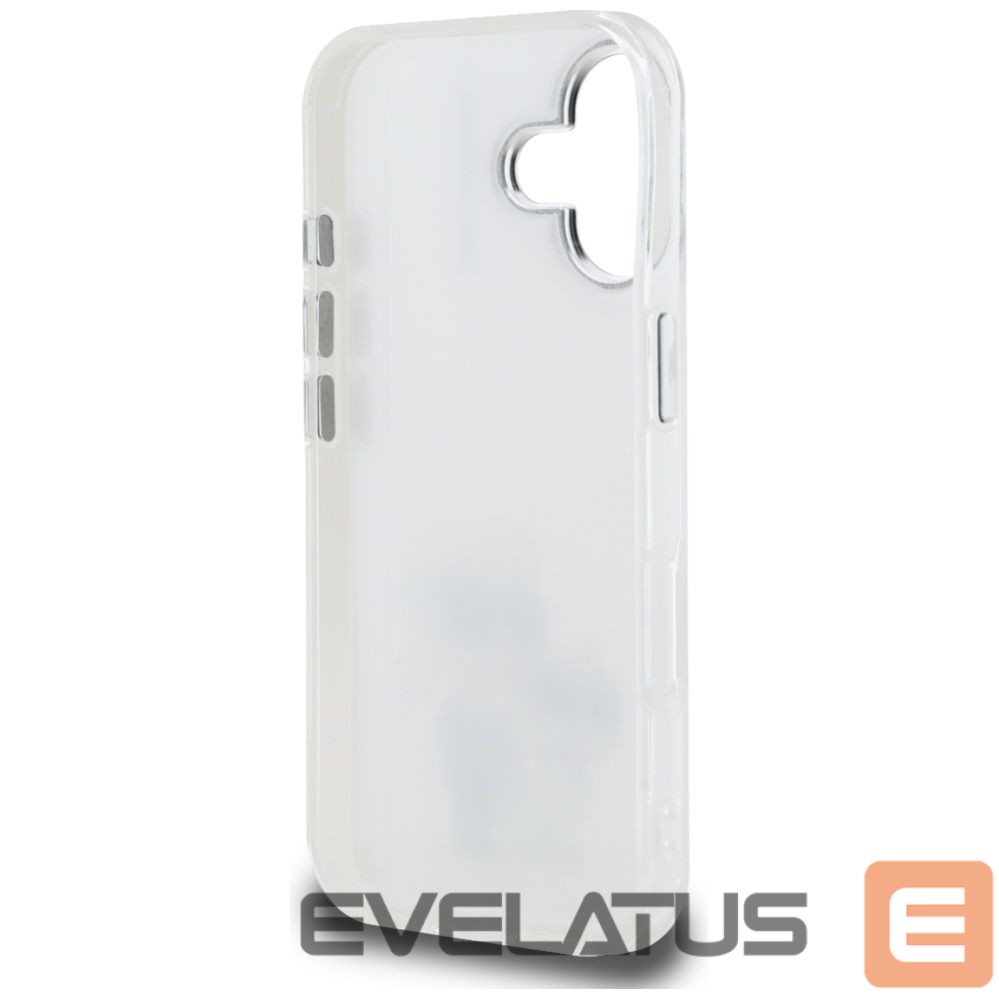 Kitos prekės Karl Lagerfeld Karl Lagerfeld IML Aquarelle Karl & Choupette & Logo iPhone 16 Case - White