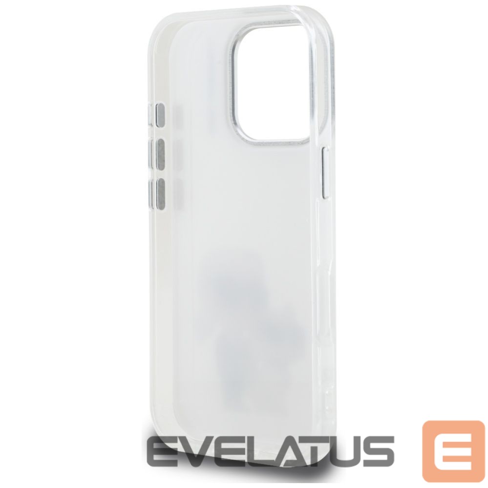 Kitos prekės Karl Lagerfeld Karl Lagerfeld IML Aquarelle Karl & Choupette & Logo Case for iPhone 16 Pro Max - White