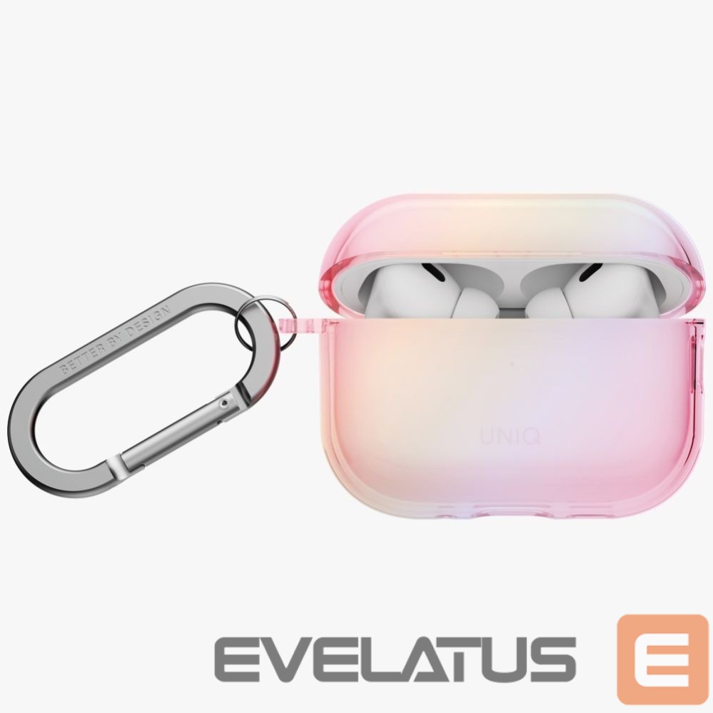 Kitos prekės UNIQ Uniq Iridescia Hang Case for AirPods Pro 3 - Transparent Pink