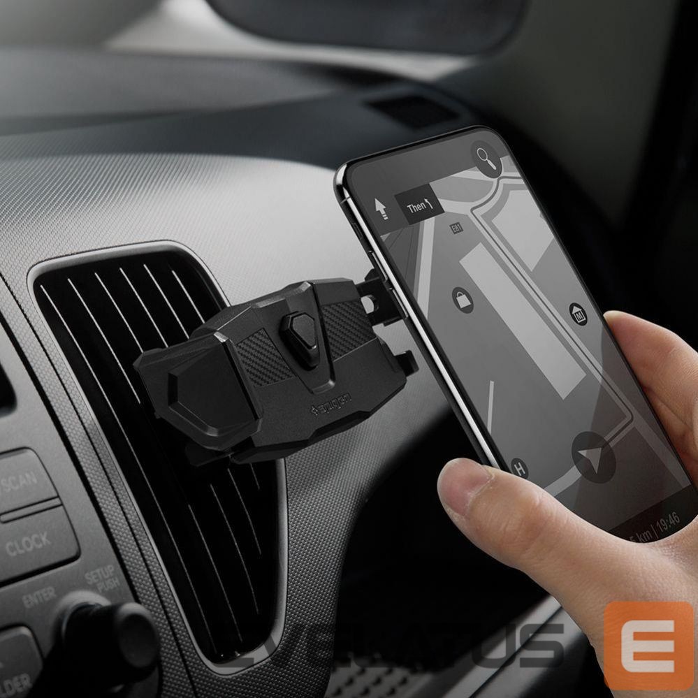 Automatinis laikiklis Spigen Spigen Click.R Car Air Vent Holder - Black