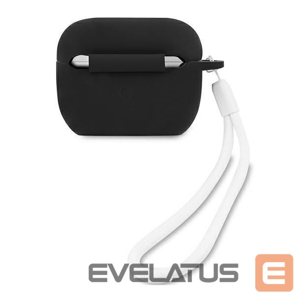 Nugarėlės dėklai Guess Guess GUACAPLSVSBW AirPods Pro cover black/white Silicone Vintage