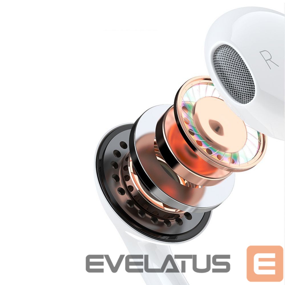 Laidinės ausinės Dudao Dudao in-ear headphones with 3.5mm minijack connector white (X14PRO)