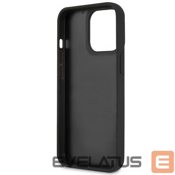 Nugarėlės dėklai Karl Lagerfeld Karl Lagerfeld KLHCP14LKH3DBK iPhone 14 Pro 6.1 "black / black hardcase 3D Rubber Karl`s Head