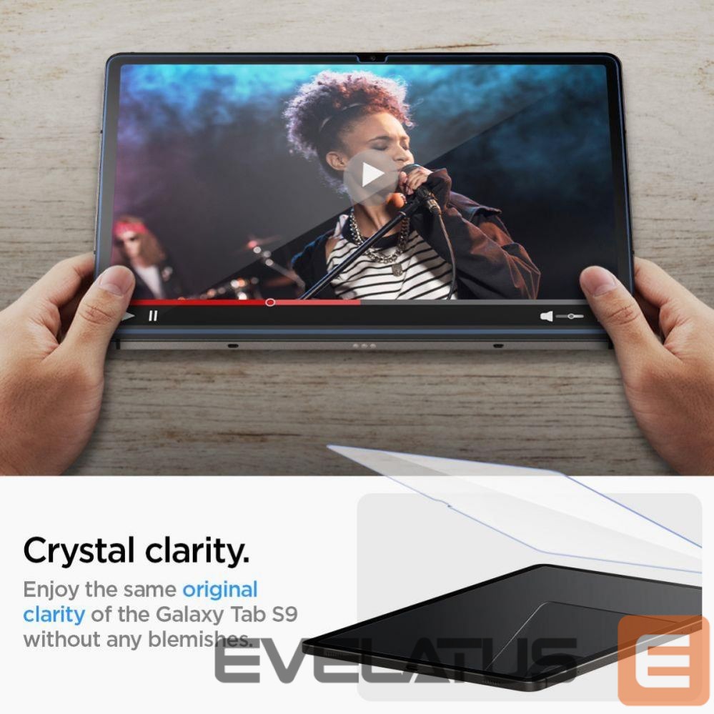 Apsauginiai stiklai Spigen Spigen Glas.tR EZ Fit Tempered Glass for Samsung Galaxy Tab S9 11'' X710 / X716B