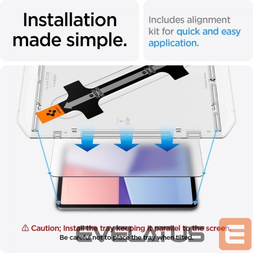 Kitas telefono priedas Spigen Spigen Glas.tR EZ Fit Tempered Glass for iPad Air 11" (2024/2025/2026)