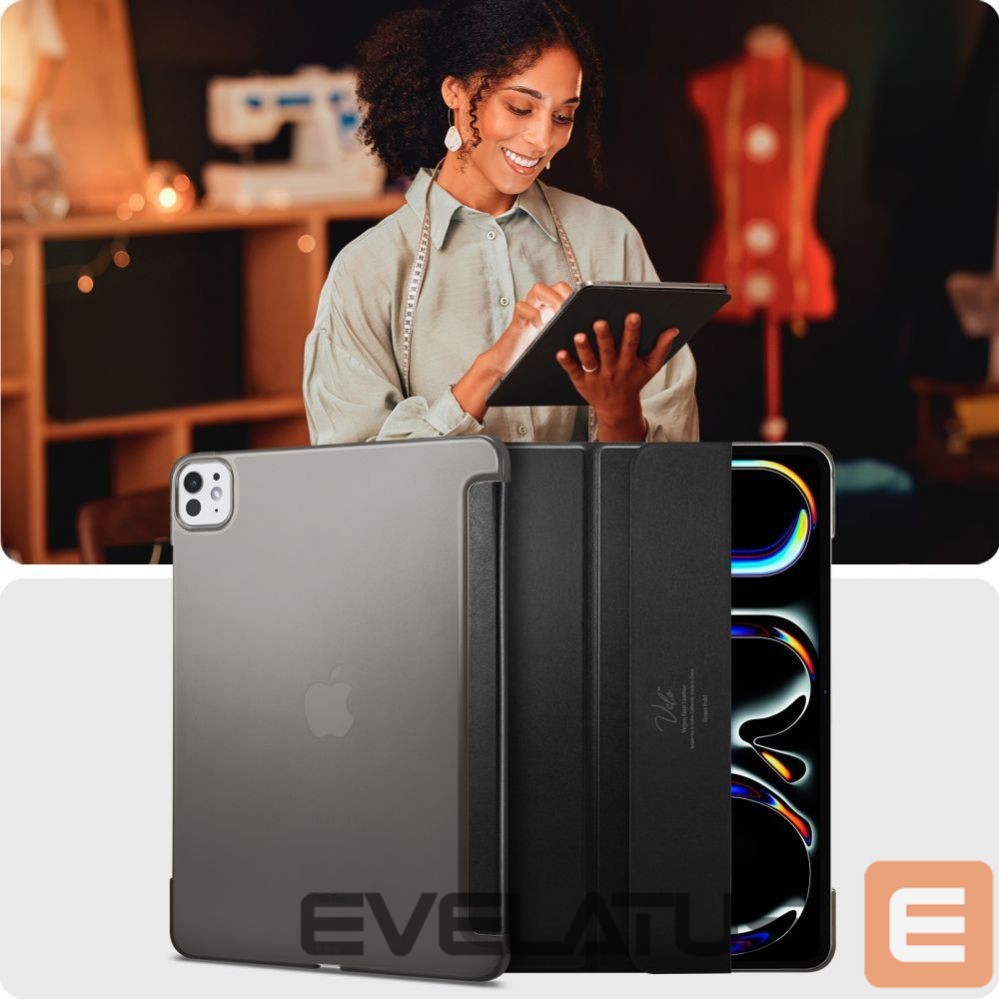 Nugarėlės dėklai Spigen Spigen Smart Fold iPad Pro 13" 2024 Case - Black