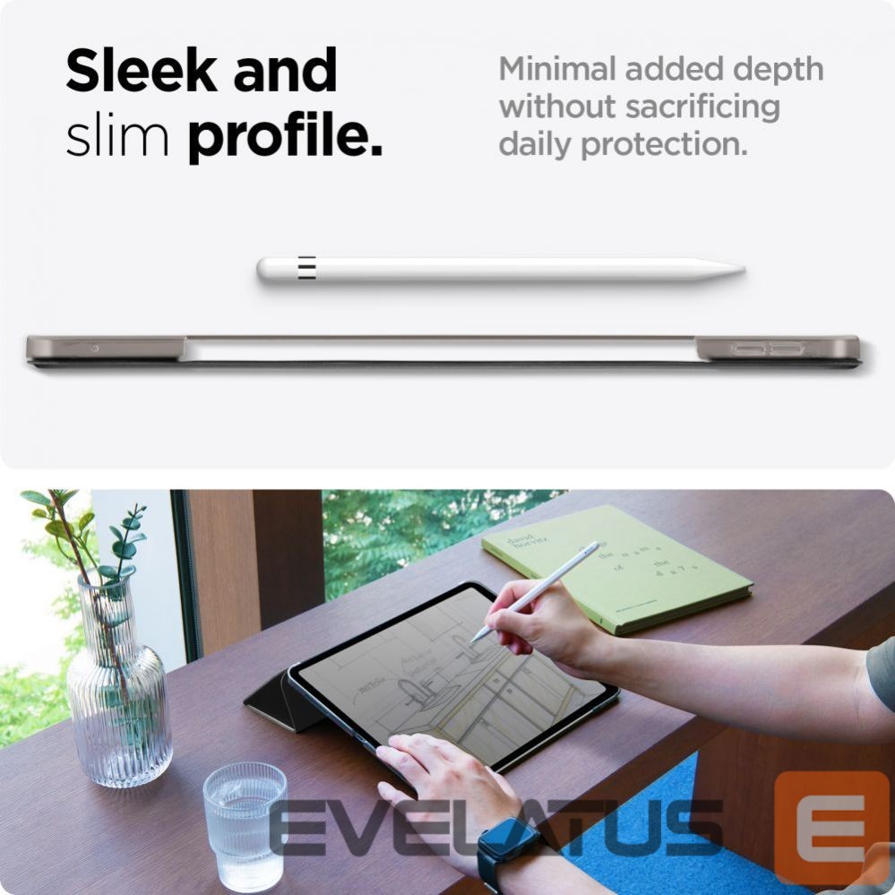 Nugarėlės dėklai Spigen Spigen Smart Fold iPad Pro 13" 2024 Case - Black
