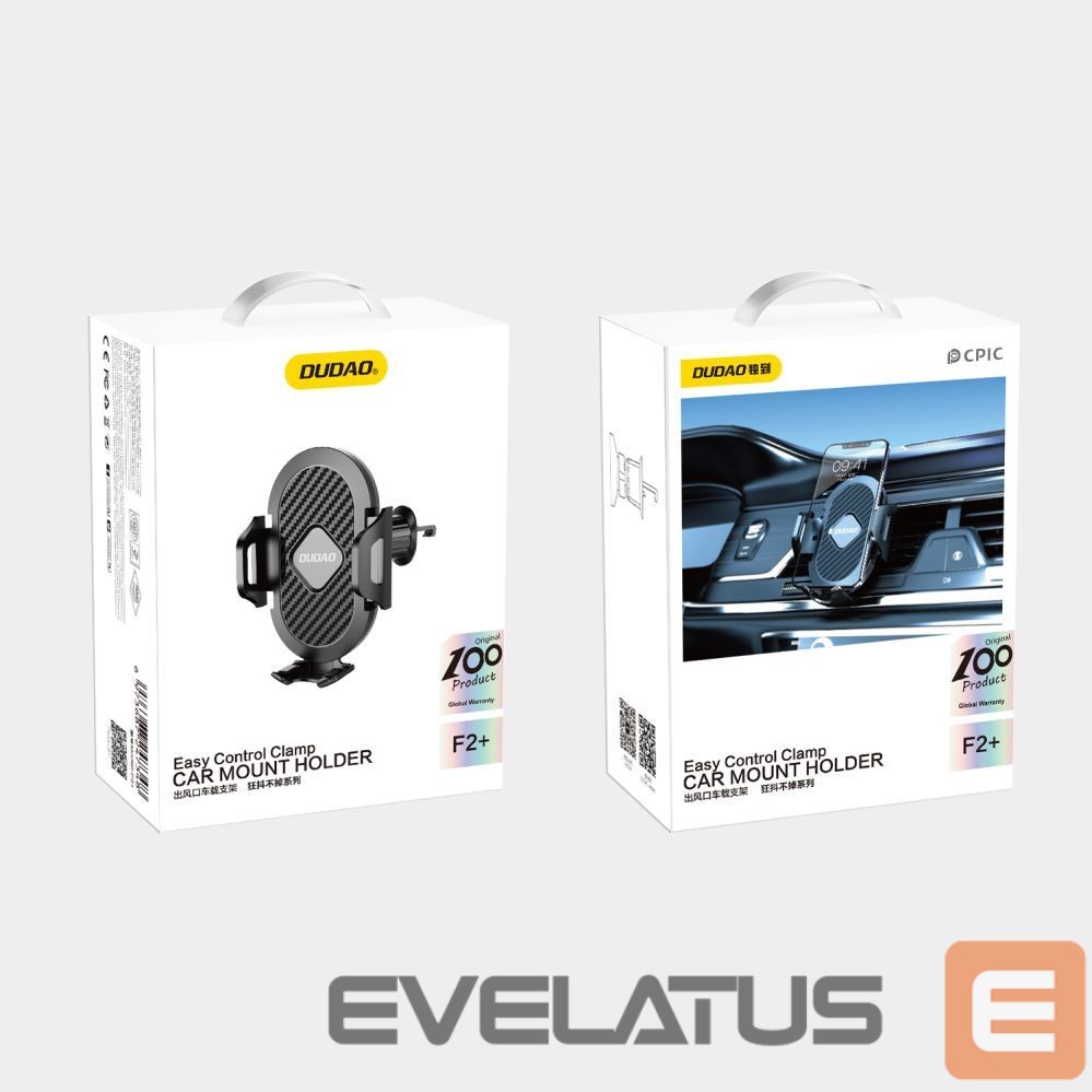 Automatinis laikiklis Dudao Dudao F2+ smartphone holder for air vent, clamp - black
