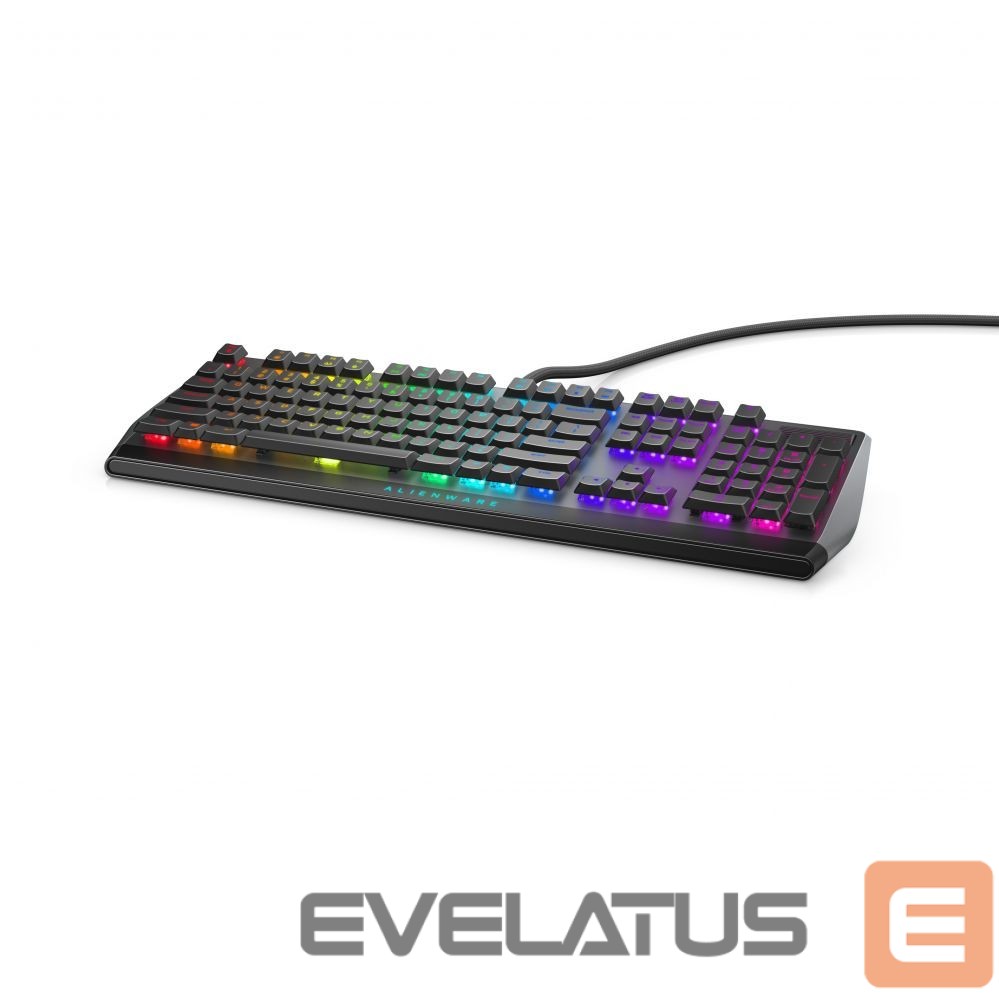 Kompiuterio klaviatūra Dell AW510K Mechanical Gaming Keyboard, RGB LED light, EN, Dark Gray, Wired