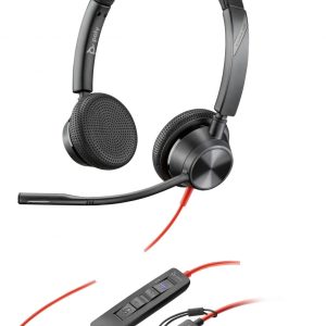 Aksesuarai kompiuterinei technikai HP  HP Poly BW 3325 -M USB-C HS +USB-C/A 