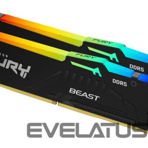 DDR4 atmintis Kingston  Fury Beast 32GB DDR5, 6000 MHz, CL30, 288-Pin, DIMM Kit (16GB x 2) 