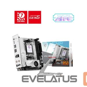 AMD procesoriaus pagrindinė plokštė MSI  Mainboard||AMD B850|SAM5|Mini-ITX|Memory DDR5|Memory slots 2|MPGB850IEDGETIWIFI 