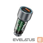 Adapteriai Dudao  Dudao R4T 25W USB-A / USB-C Car Charger - Gray 