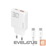 Adapteriai Dudao  with USB‑C cable White
