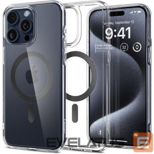 Kitos prekės Spigen  Spigen Ultra Hybrid Mag Case with MagSafe for iPhone 15 Pro - Gray 