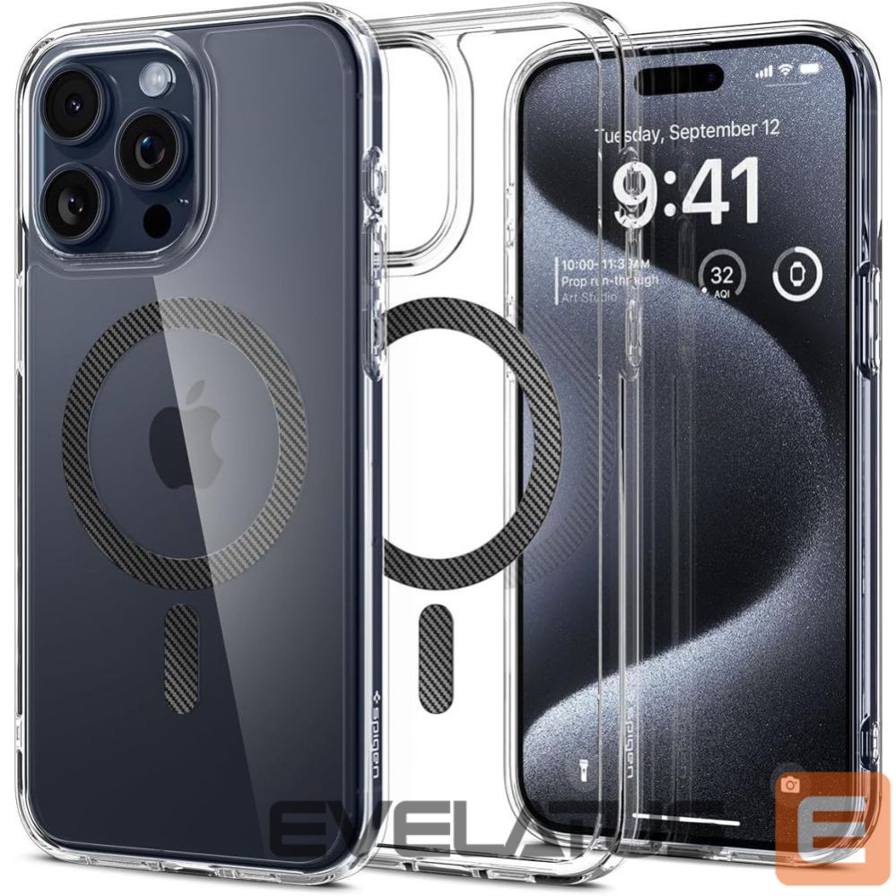 Kitos prekės Spigen Spigen Ultra Hybrid Mag Case with MagSafe for iPhone 15 Pro - Gray