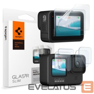Kitos prekės Spigen  Spigen Glass.tR Slim Tempered Glass + Film 2-Set for GoPro Hero 9 / 10 / 11 / 12 - Transparent 