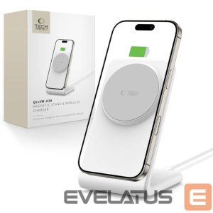 Kitos prekės Tech-Protect  Tech-Protect QI15W-A38 MagSafe Wireless Charger - White 
