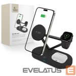 Kitos prekės Tech-Protect  Tech-Protect QI15W-A41 3in1 Wireless Charger with MagSafe for Apple Devices - Black 