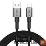 Kitos prekės Tech-Protect  Tech-Protect UltraBoost DNA USB-A / USB-C Cable 15W/3A 200cm - Gray 