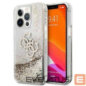 Kitos prekės Guess  Guess 4G Big Liquid Glitter case for iPhone 13 Pro Max 6.7" - gold 