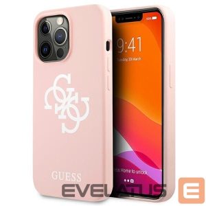 Kitos prekės Guess  Guess Silicone 4G Logo Case for iPhone 13 Pro Max 6.7" - Pink 