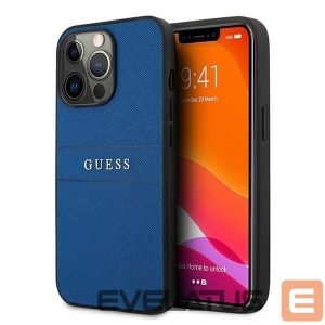 Kitos prekės Guess  Guess Saffiano Strap Case for iPhone 13 Pro Max 6.7" - Blue 