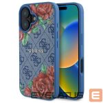 Kitos prekės Guess  Guess GUHMP16SP4ROPEMCB iPhone 16 6.1" blue/blue hardcase 4G Flowers Print MagSafe 