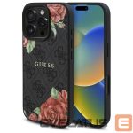 Kitos prekės Guess  Guess GUHMP16XP4ROPEMCK iPhone 16 Pro Max 6.9" black/black hardcase 4G Flowers Print MagSafe 