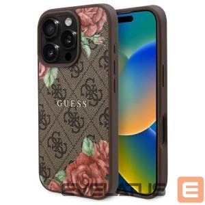 Kitos prekės Guess  Guess GUHMP16XP4ROPEMCW iPhone 16 Pro Max 6.9" brown/brown hardcase 4G Flowers Print MagSafe 