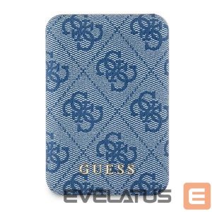Kitos prekės Guess  Guess Powerbank inductive 15W GUPB5FP4EMGB 5000mAh blue/blue 4G Leather Metal Logo MagSafe 