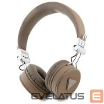 Kitos prekės Guess  Guess Bluetooth ENC GUBH70PGTSPSW Brown Grained Classic Round Shape Headphones 