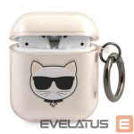 Kitos prekės Karl Lagerfeld  Karl Lagerfeld Glitter Choupette Case for AirPods 1 / 2 - Gold 